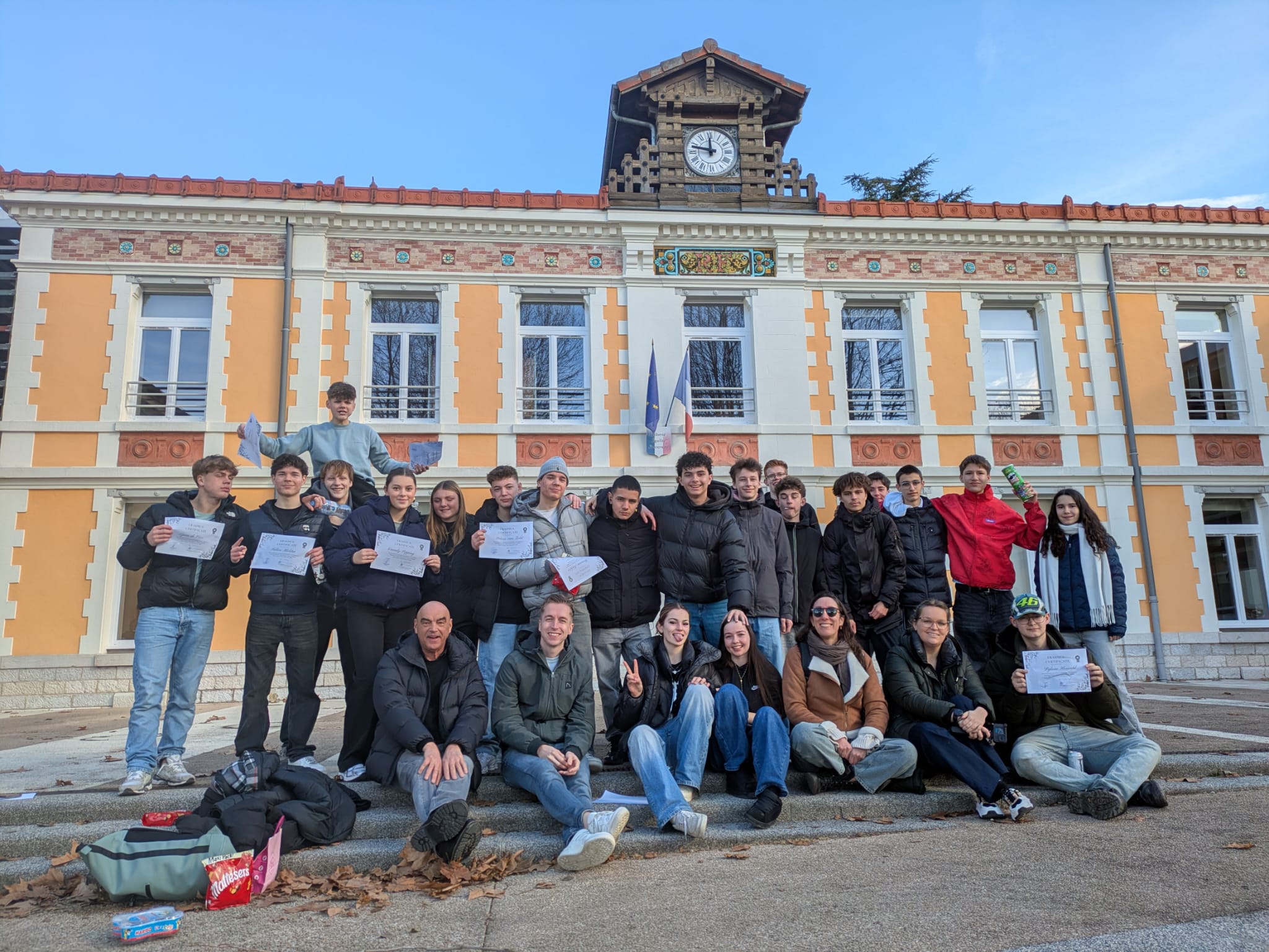 Op uitwisselingsweek naar Voiron, Frankrijk.